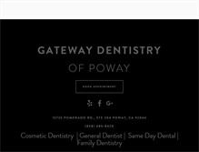 Tablet Screenshot of gatewaydentistry.com